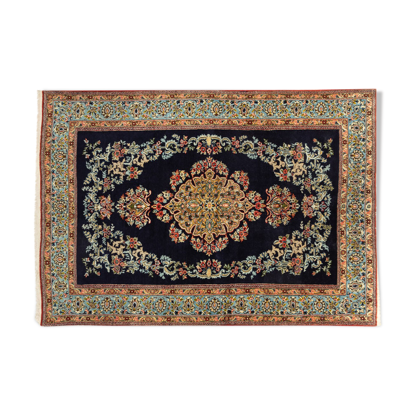 1960s ghom carpet, 136 x 209 cm