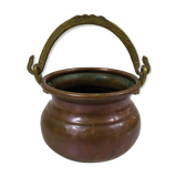Old copper cauldron