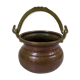 Old copper cauldron