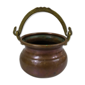 Old copper cauldron