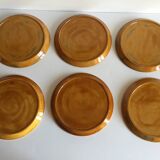 6 assiettes compartimentées vintage