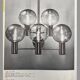 Hans-Agne Jakobsson Clear Glass and Brass Wall Lights, a pair, Sweden 1960