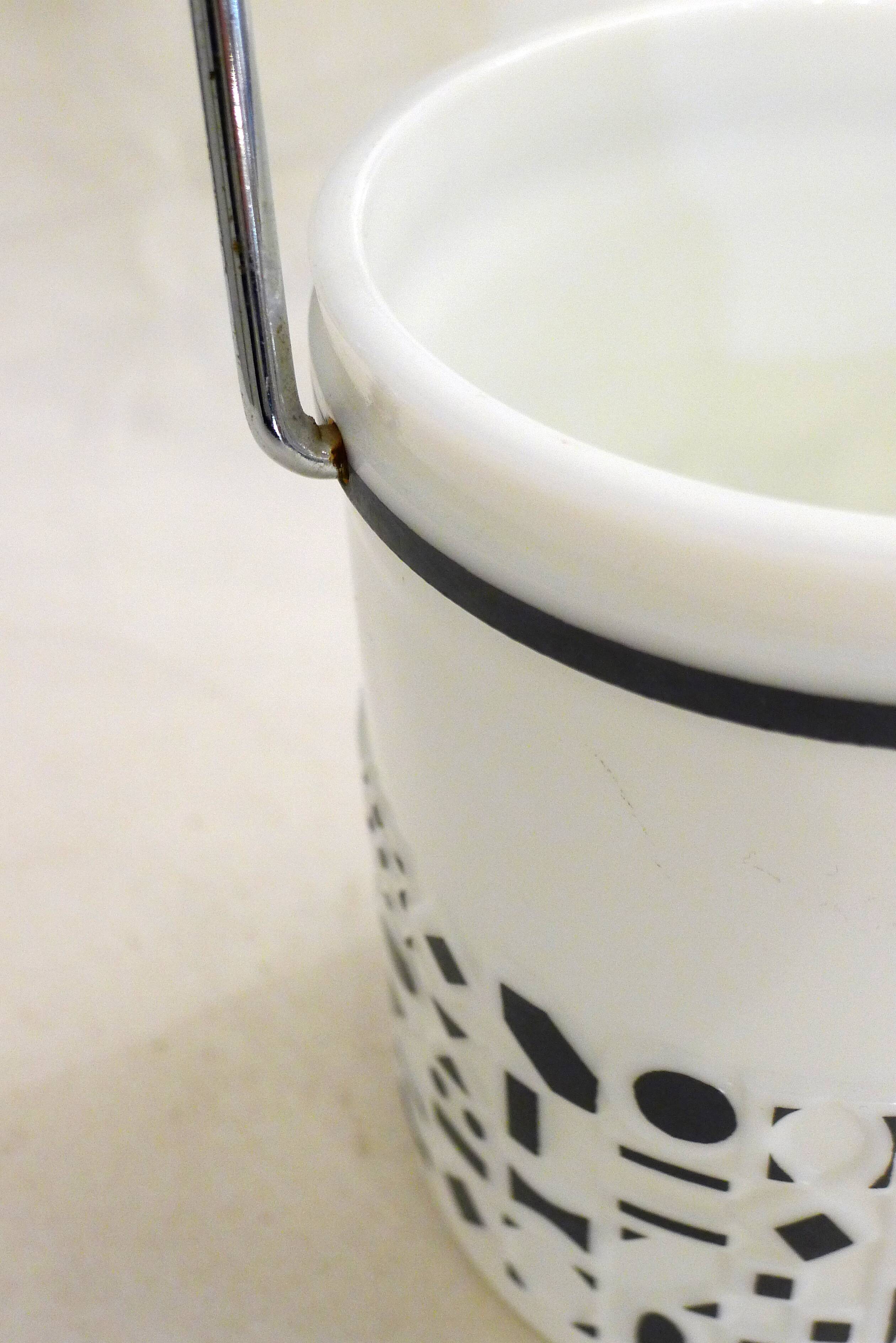 Opaline ice bucket 1960s