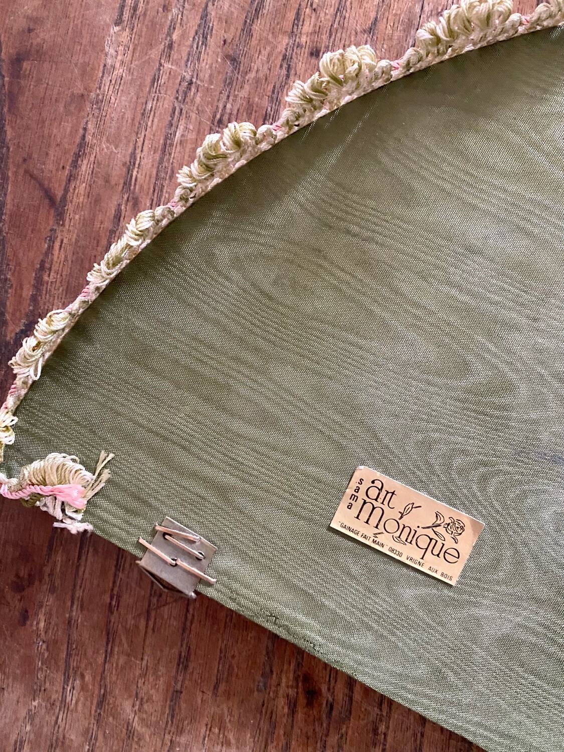 60s velvet wall shelf