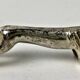 6 Vintage Silver Metal Knife Rests - Elegant Fox Design