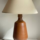 Vintage glazed stoneware lamp from Portugal.