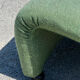 Green armchairs designed by Étienne Fermigier