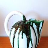 Glazed ceramic melon pitcher