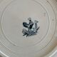 8 iron earthenware plates (St Amand Hamage HB & Cie Sarreguemines Digoin)