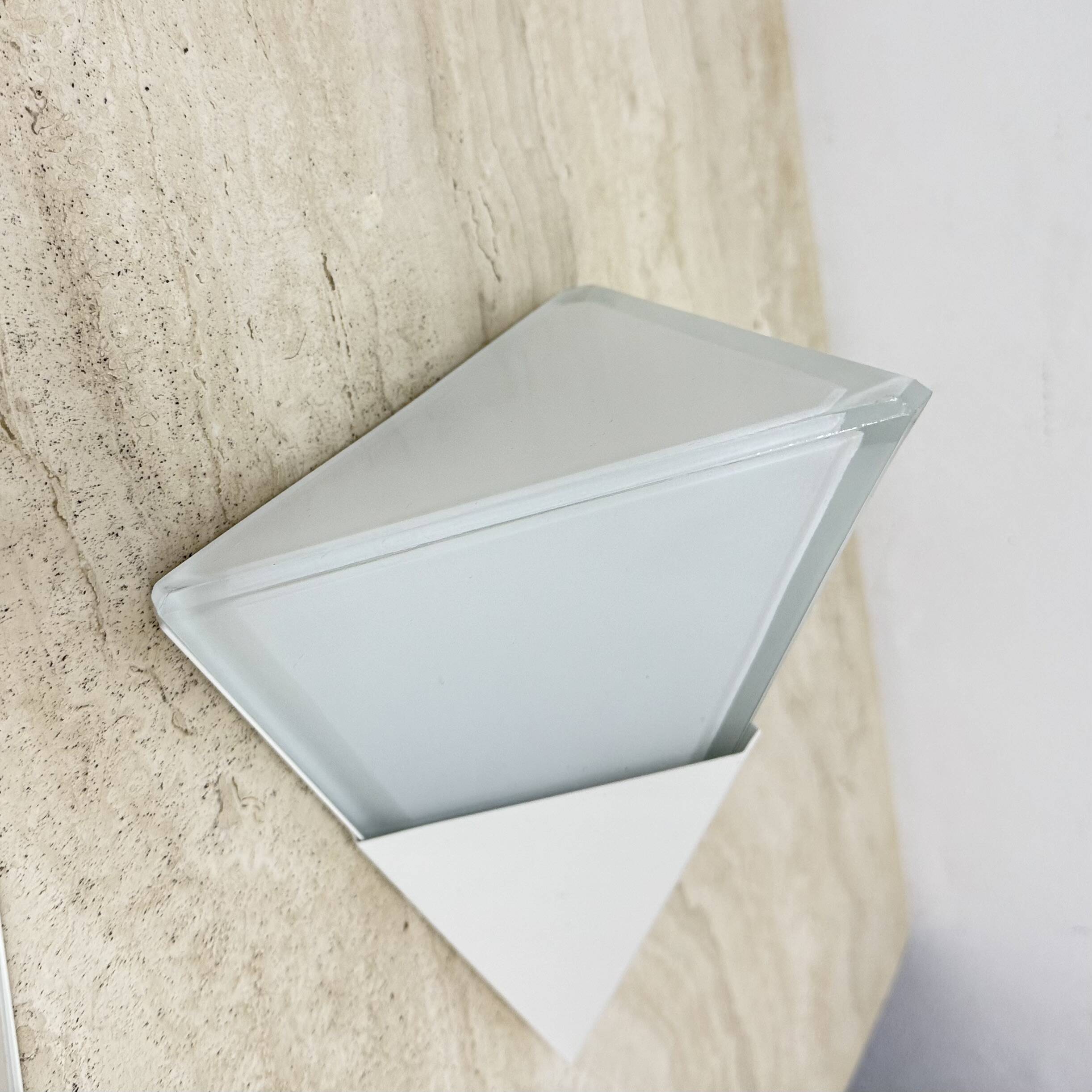 Set of 2 Limburg Glashütte glass wall lamps sconce , 1970s