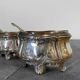 Set of 4 antique silver salt cellars
