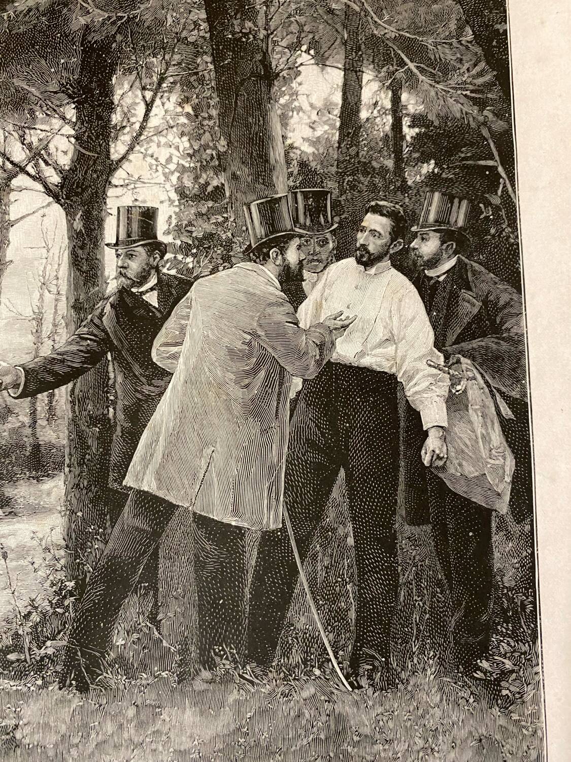 Illustration “The Interrupted Duel”José Garneloalda... 61cmx41cm