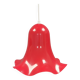 Red vintage hanging lamp made from ABC plastic. Denmark 1980s