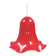 Red vintage hanging lamp made from ABC plastic. Denmark 1980s