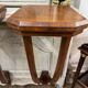 Old pair of Art Deco wall consoles from around 1930 in walnut.