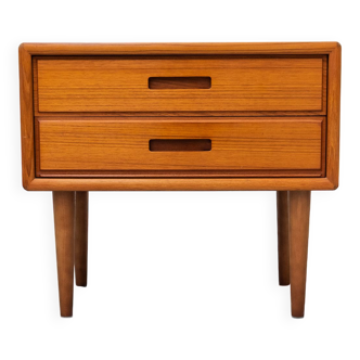 Danish Teak Nightstand with two drawers, 1960s