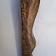 Large stylized sculpture ep 1950/60 carved wood + base