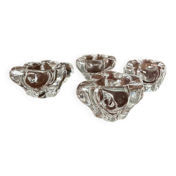 Daum crystal salt and pepper shaker duo