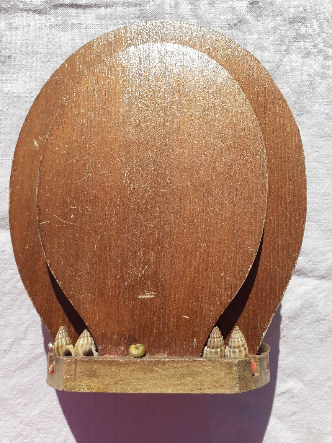 Vintage shell mirror