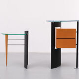Set leolux side tables post modern, 1980s