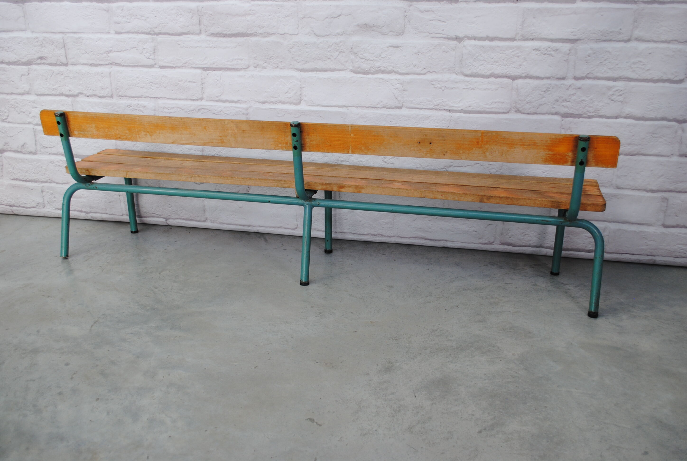 Vintage school bench