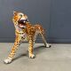 Large Italian ceramic leopard statue, 1960s