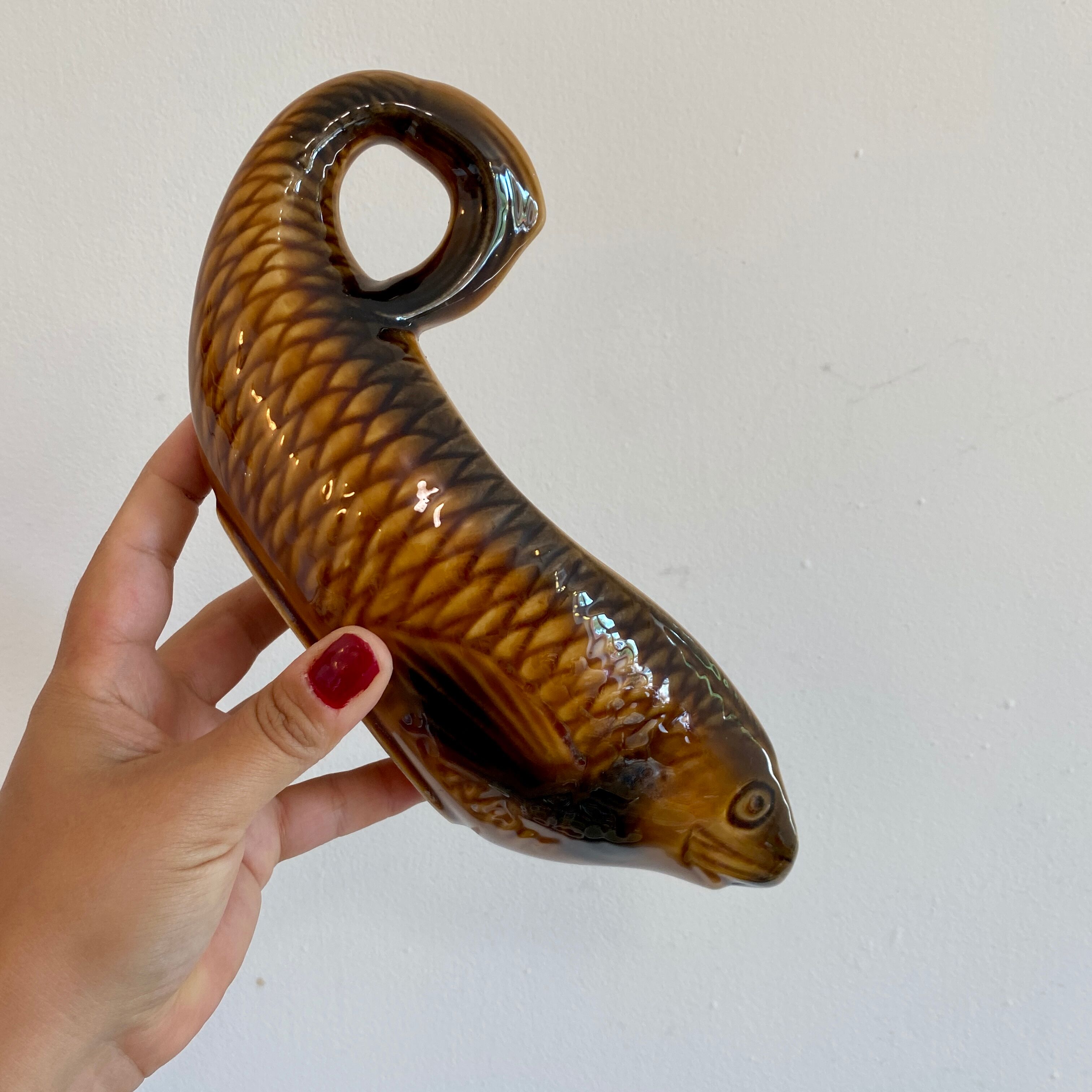Saucière poisson vintage Sarreguemines