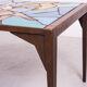 Ceramic mosaic tile coffee table with bird motif, 1970s