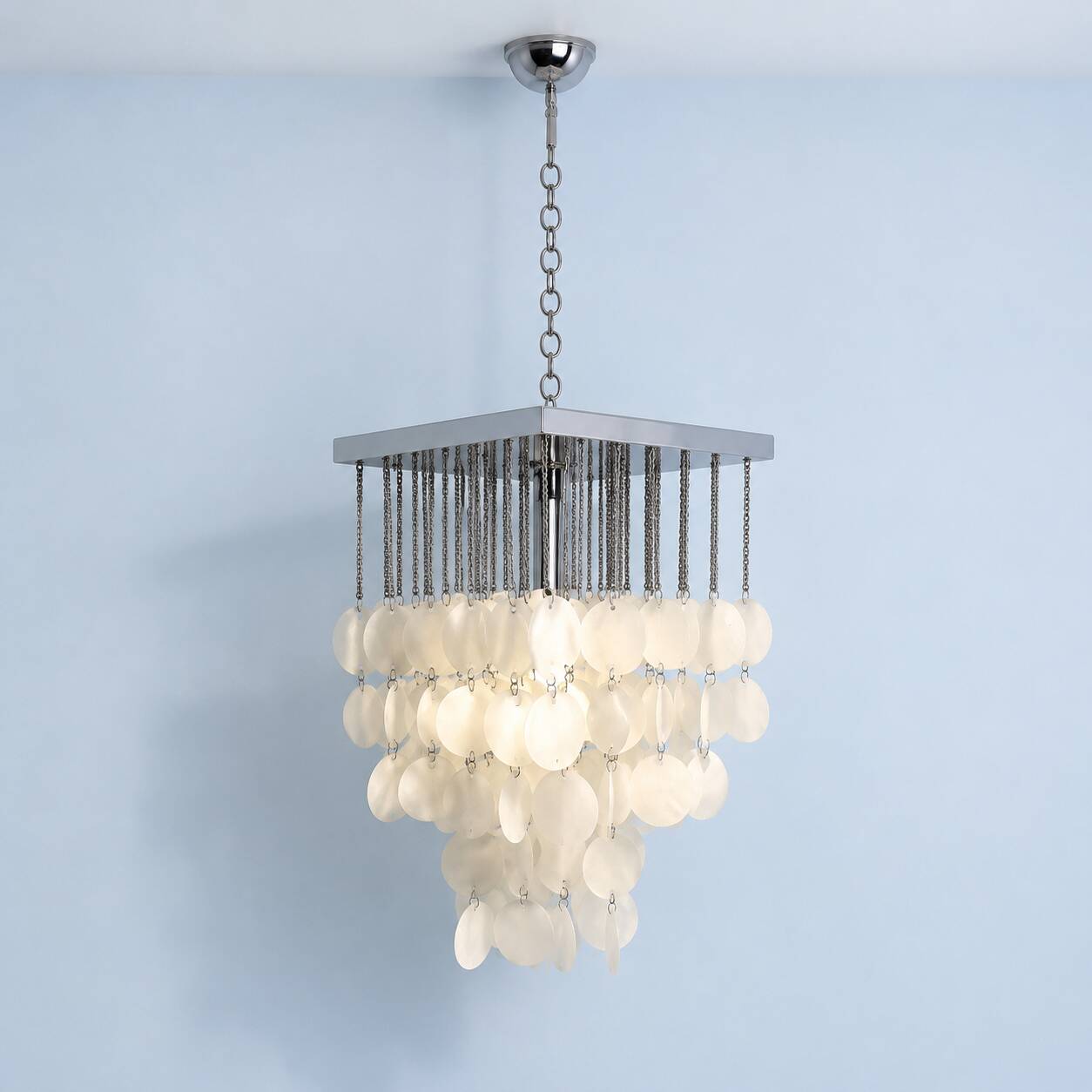 "Palais de Verre" chandelier in Murano glass, Italy, 1970s.