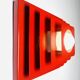 Multi-Layered Pyramid Wall Lamp In Red By Hustadt Leuchten, Germany 1970S