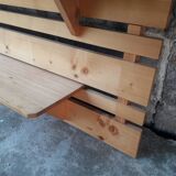 Pine wall shelves