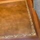 Secretary with drop-leaf in Louis XVI style, made of solid wood and brass, desk/commode.
