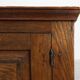 Rustic Solid Oak Cabinet with Geometric Floral Carvings, Belgium – 17th Cen