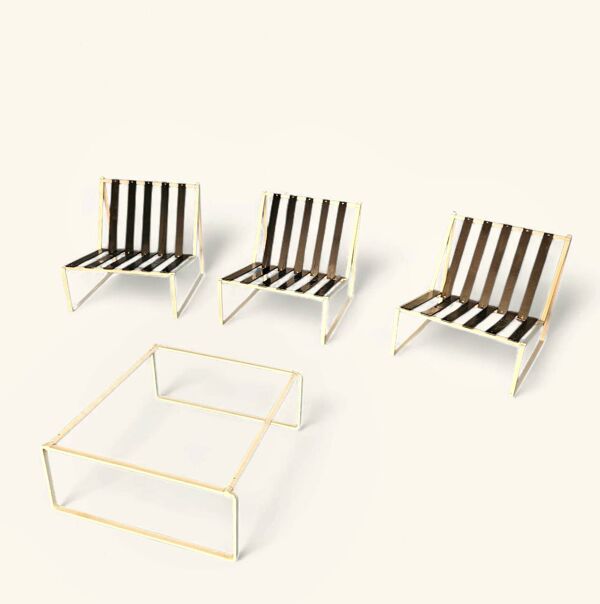 Chaises longues Kho Liang Ie 024 / table basse / Artifort 1962
