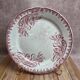 Round antique Saint-Amandoise plate – Iris model – Earthenware