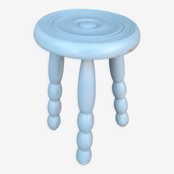 Blue-grey tripod stool
