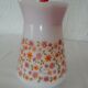 Pichet Scania verseuse carafe petities fleurs orange arcopal vintage