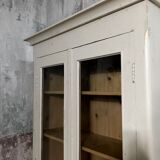 Former window buffet - aged white patina