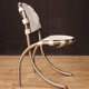 Set of 4 Italian Chairs in steel and fabric design Bazzani