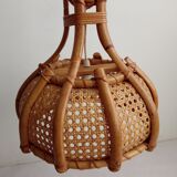 Bamboo and canning hanging lamp