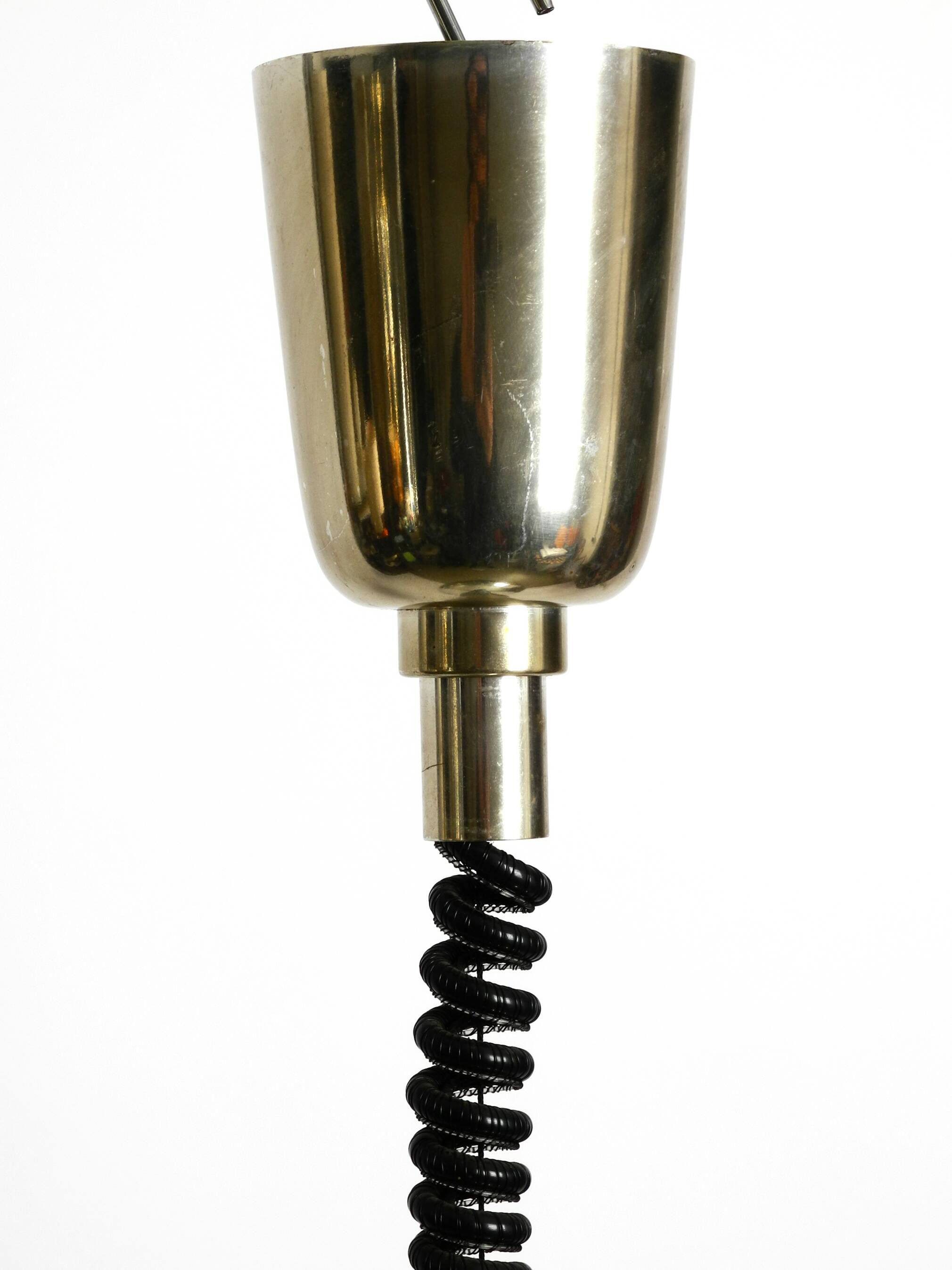 Mid Century ceiling lamp by the Vereinigte Werkstätten silver-plated