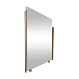 vintage mirror with wood accent