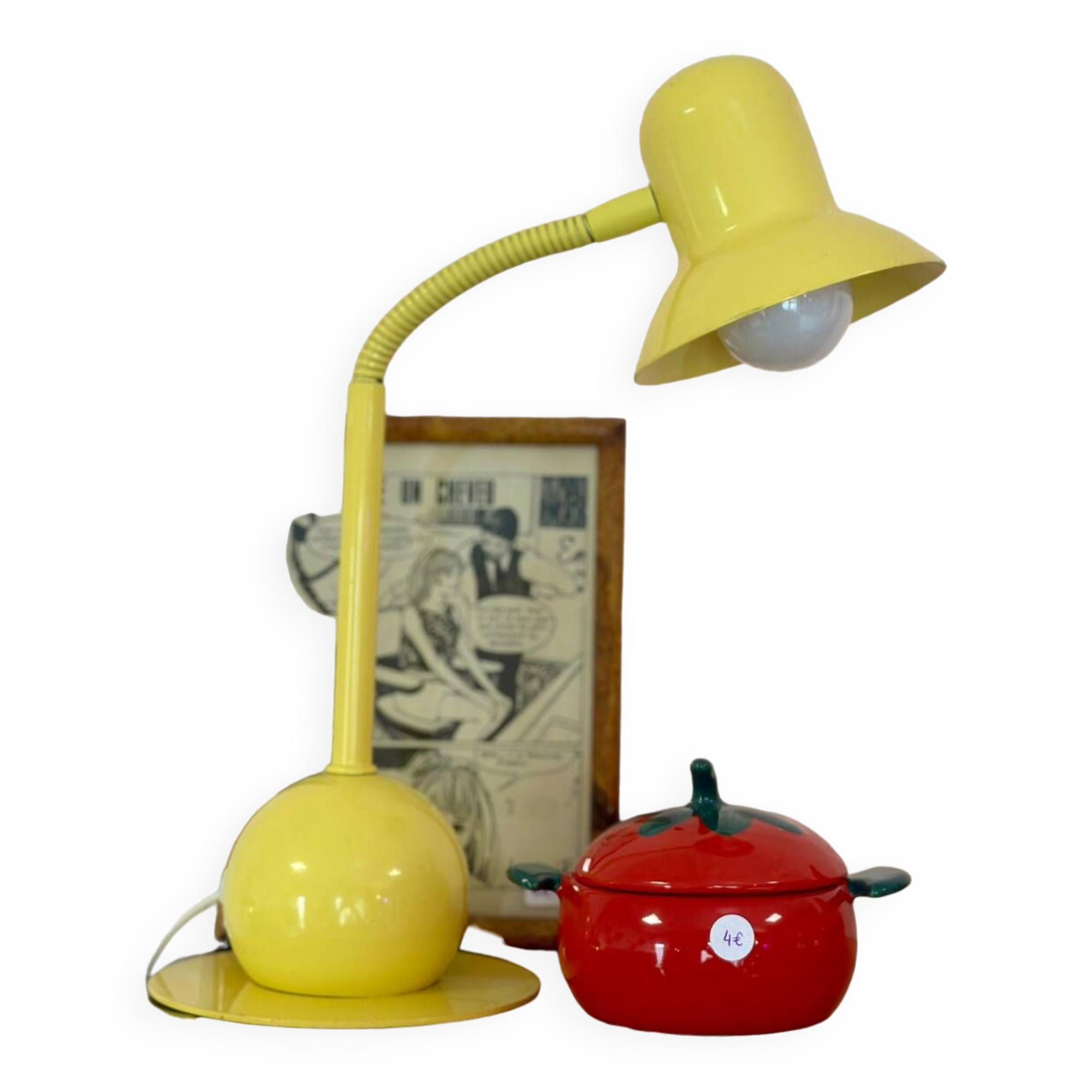 Yellow desk table lamp