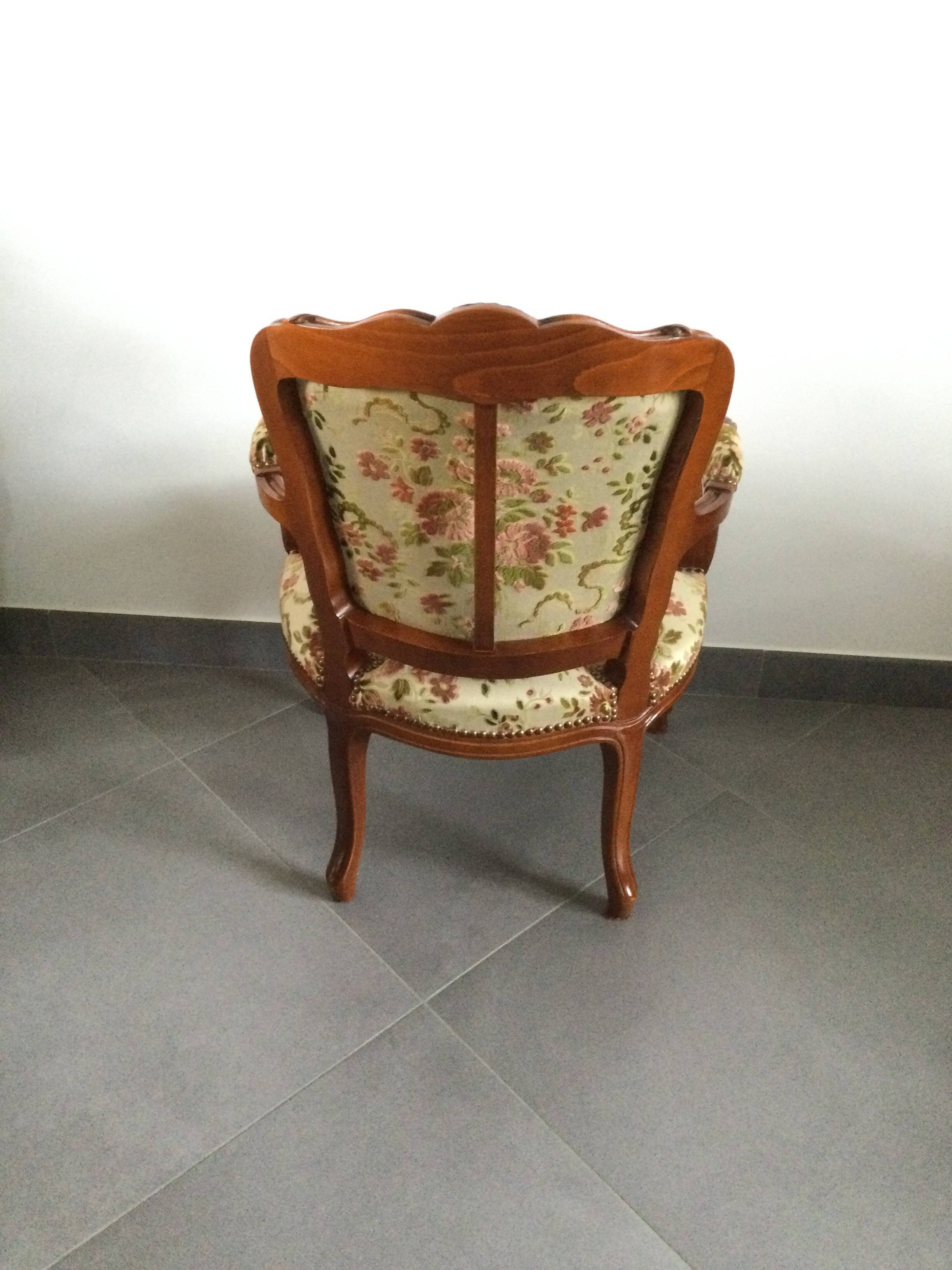 Louis XV Style Armchair In Cherry