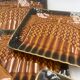 6 vintage plates in Sarreguemines slurry
