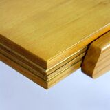Restored Ash Veneered Extendable Dining Table, 1960s