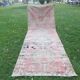 Vintage Turkish hallway rug 137x363 cm