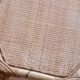 Vintage side table in rattan and bamboo, France, hexagonal.