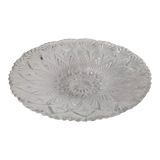 Chiseled glass dish