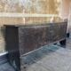 Large Heavy 18th Century Circa 1700 Primitive Carved Oak Sword Chest, Good